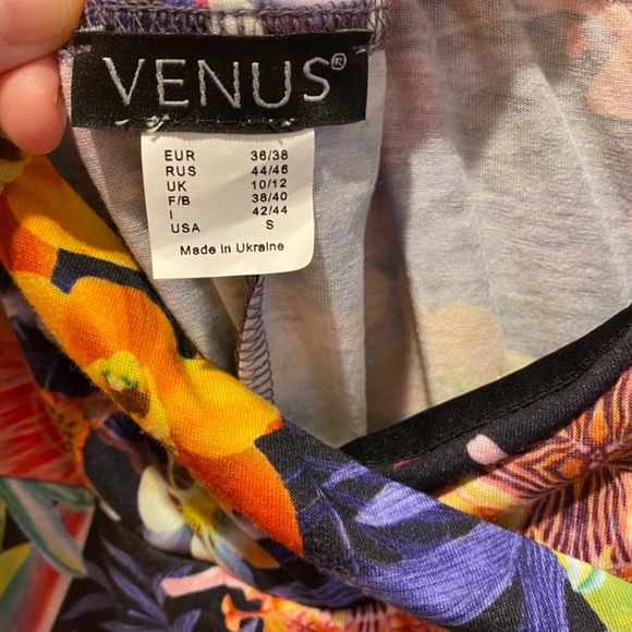 Venus tropical print cross cross back dress - Picture 2 of 6